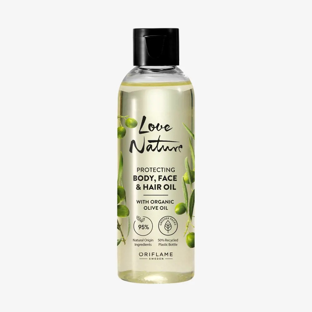 Protecting Body Face & Hair Oil with organic Olive oil