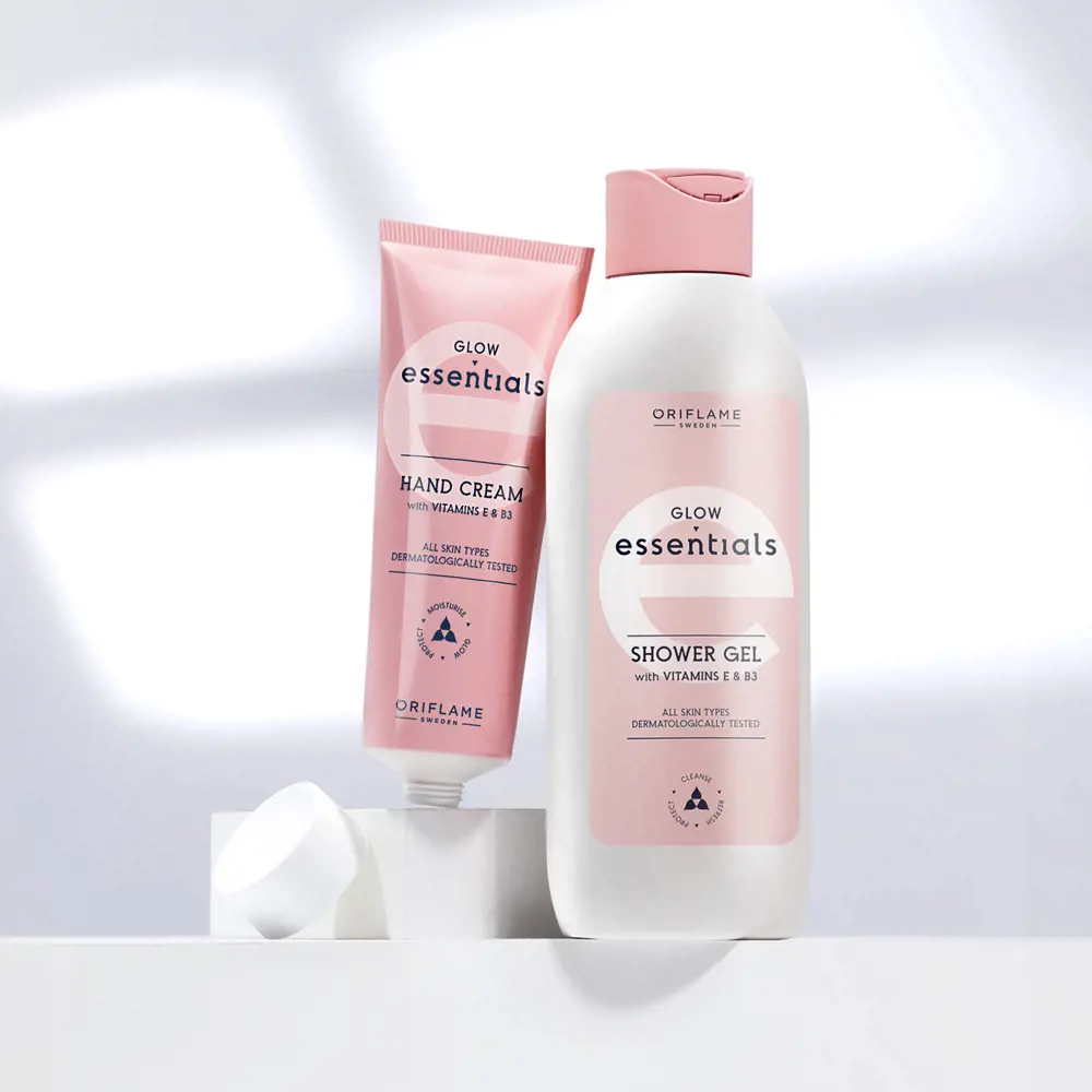 Glow Essentials Hand Cream with Vitamins E & B3 - Image 3